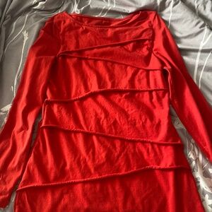 Neon buddha red blouse size XS